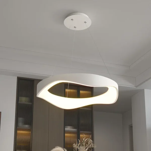 Nordic Minimalist Ring Led Pendant Lamp Acrylic Dimmable for Living Dining Table Room Bedroom Home Decor Hanging Light Fixture - Image 4