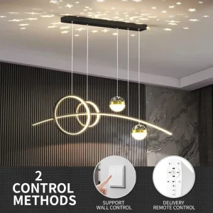 Restaurant Pendant Lights, Modern Minimalist Bar Lighting Fixtures, Long Table Lamps, Creative Long Strip Indoor Lighting