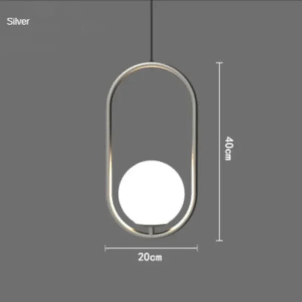 Modern LED Luxury Glass Ball Pendant Light Lighting for Living Dining Room Bedroom Hallway Ceiling Hanging Lamp Home Decoration - Image 5