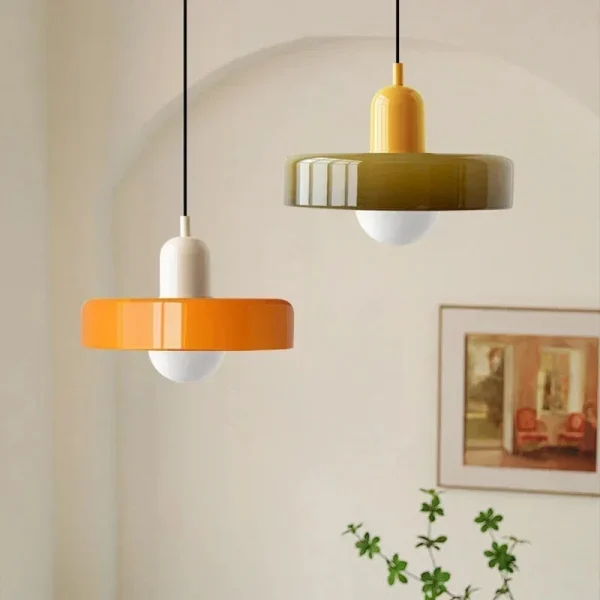Nordic Retro Glass Chandelier Living Room Dining Room Bedroom KitchenModern Lighting Decoration Retro Lighting Fixture E27LED - Image 3