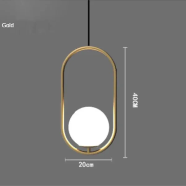 Modern LED Luxury Glass Ball Pendant Light Lighting for Living Dining Room Bedroom Hallway Ceiling Hanging Lamp Home Decoration - Image 6